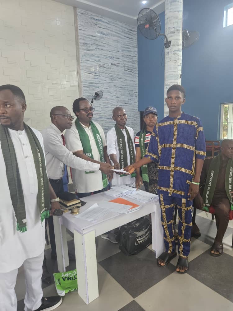 DR. ANDREW A. IGWE CARE FOUNDATION PAYS ANNUAL SCHOLARSHIP AS DR. IGWE ADVISES STUDENTS TO SHUN CULTISM