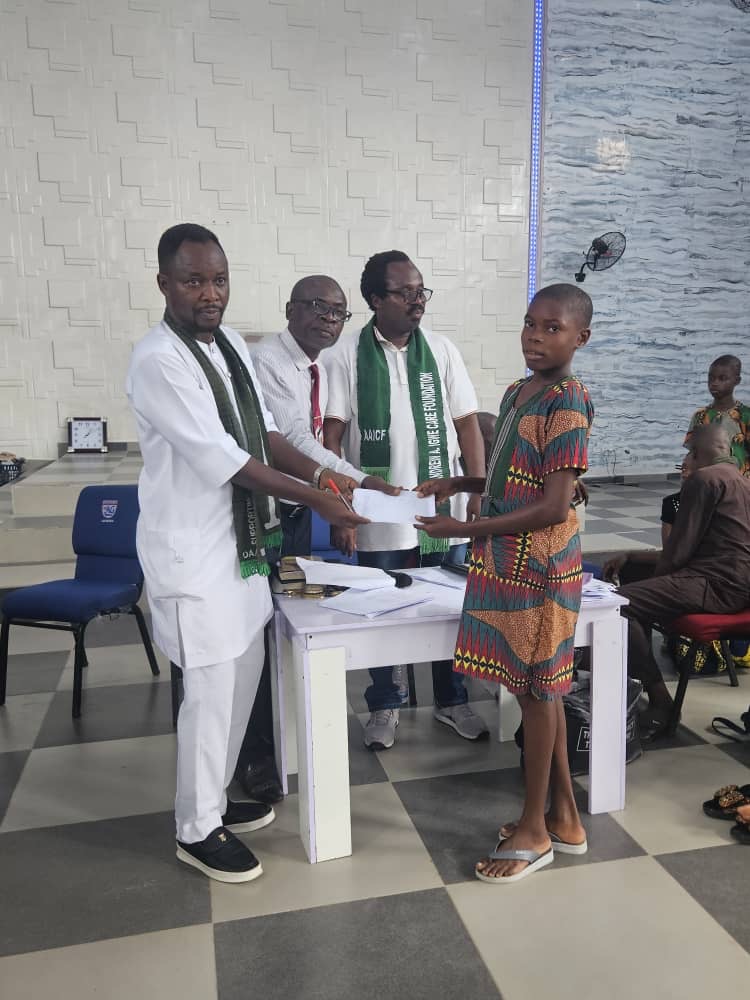 DR. ANDREW A. IGWE CARE FOUNDATION PAYS ANNUAL SCHOLARSHIP AS DR. IGWE ADVISES STUDENTS TO SHUN CULTISM