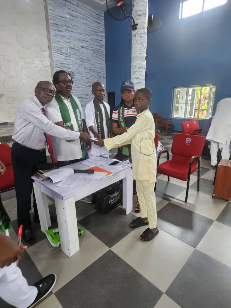 DR. ANDREW A. IGWE CARE FOUNDATION PAYS ANNUAL SCHOLARSHIP AS DR. IGWE ADVISES STUDENTS TO SHUN CULTISM