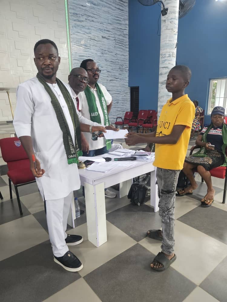 DR. ANDREW A. IGWE CARE FOUNDATION PAYS ANNUAL SCHOLARSHIP AS DR. IGWE ADVISES STUDENTS TO SHUN CULTISM