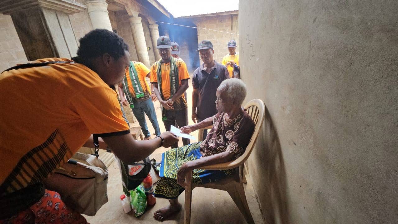 Prayers Pour In as DAAICF Visits the Oldest Men and Women Across the 16 Communities of Egi Kingdom